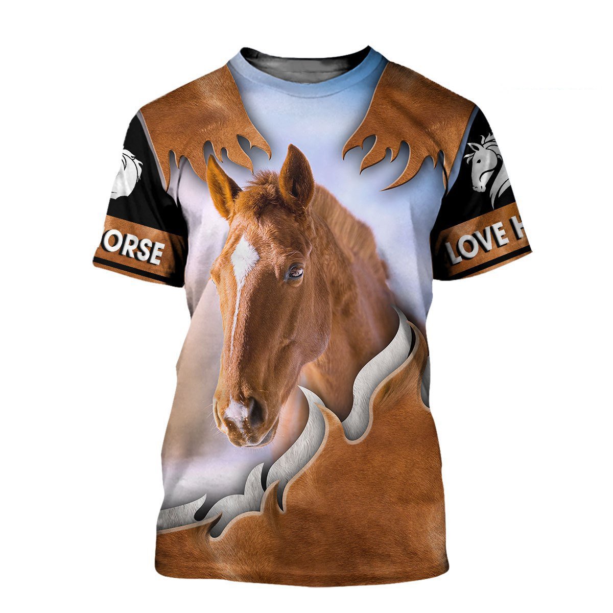 Love Horse 3D All Over Printed Shirts For Men and Women TT130415-Apparel-TT-T-Shirts-S-Vibe Cosy™