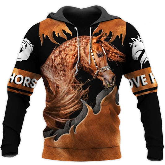 Love Horse 3D All Over Printed Shirts For Men and Women TT130411-Apparel-TT-Hoodie-S-Vibe Cosy™