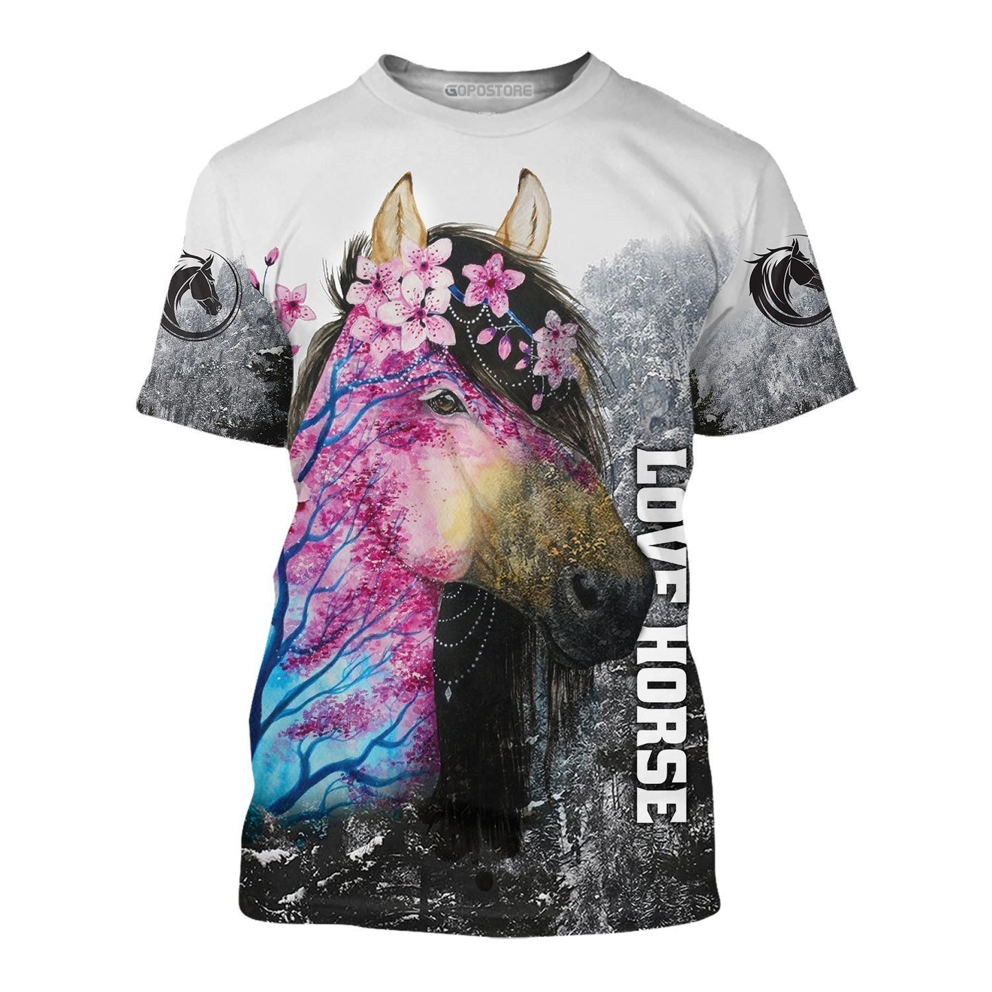 Love Horse 3D All over print for Men and Women shirt HR25-Apparel-NNK-T-Shirt-S-Vibe Cosy™