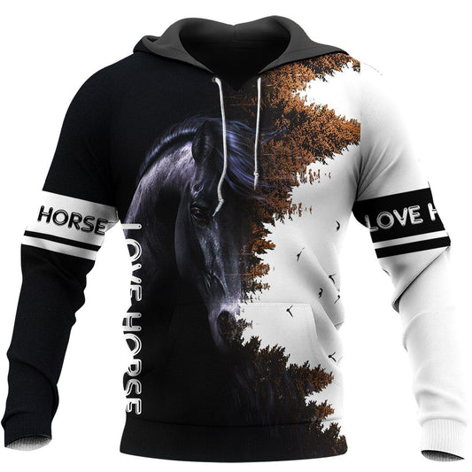 Love Horse 3D All over print for Men and Women shirt HR24-Apparel-NNK-Hoodie-S-Vibe Cosy™