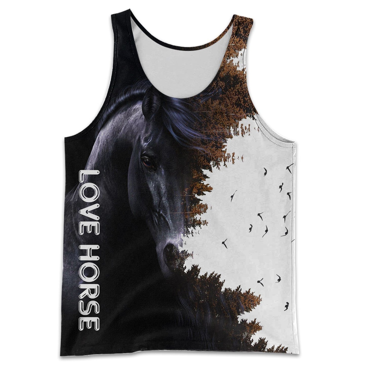 Love Horse 3D All over print for Men and Women shirt HR24-Apparel-NNK-Tank Top-S-Vibe Cosy™