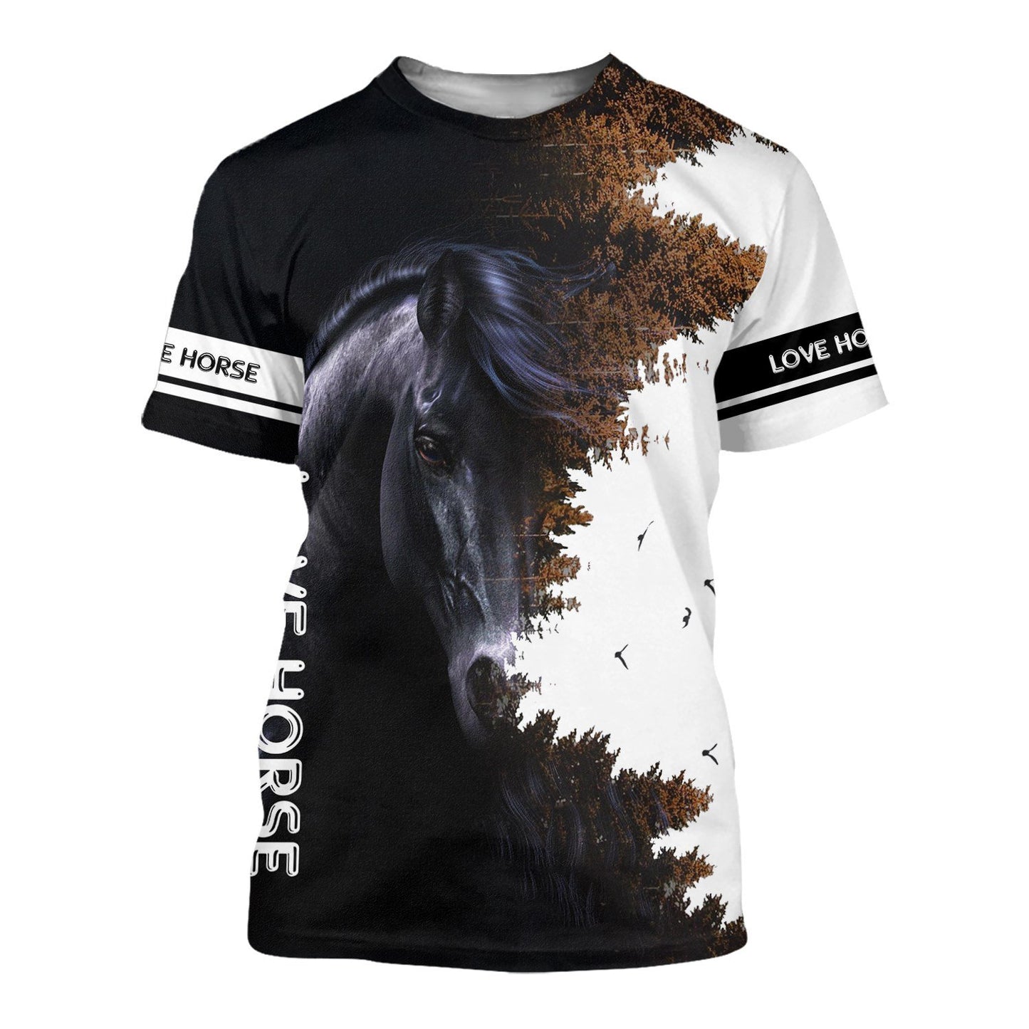 Love Horse 3D All over print for Men and Women shirt HR24-Apparel-NNK-T-Shirt-S-Vibe Cosy™