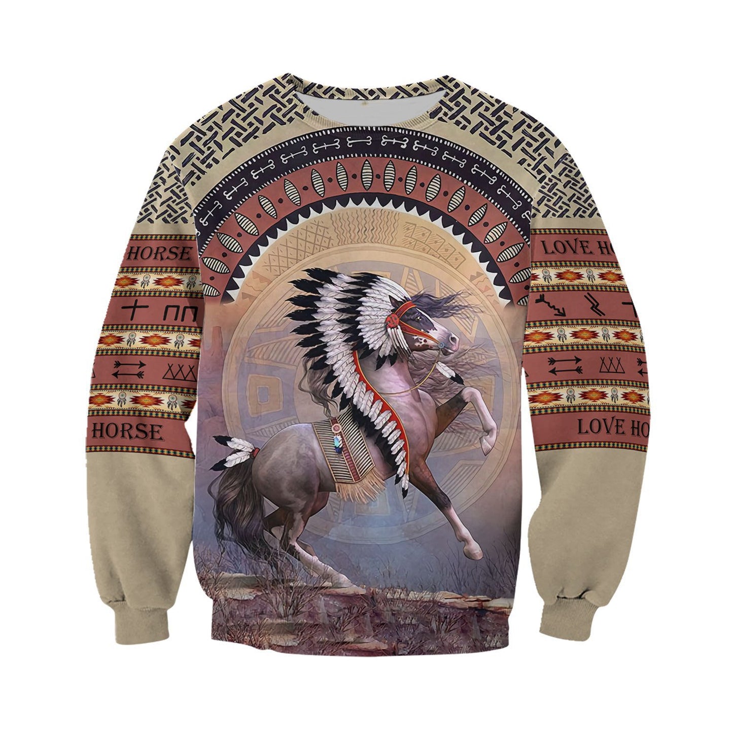 Love Horse 3D All over print for Men and Women shirt HR23-Apparel-NNK-Sweat Shirt-S-Vibe Cosy™
