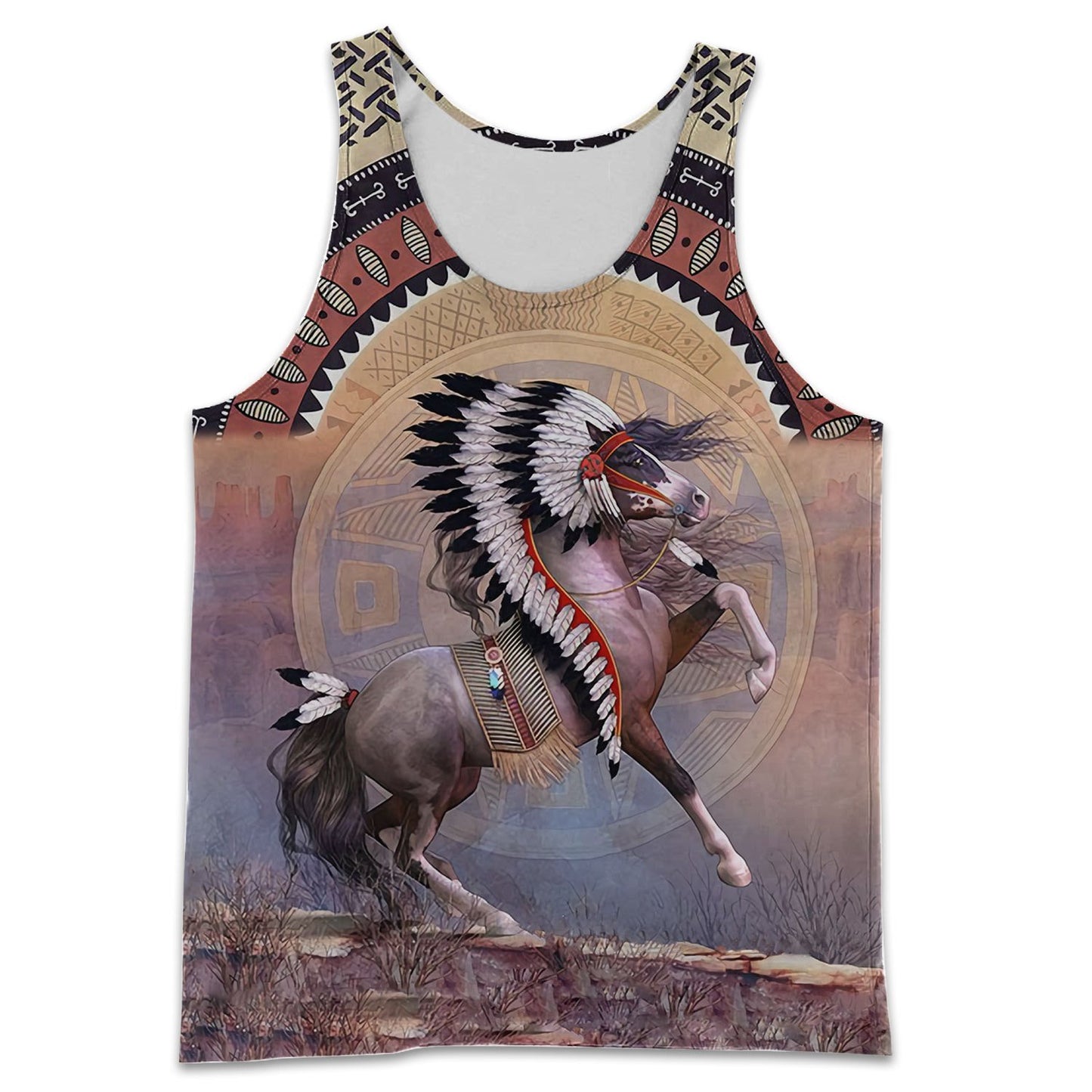 Love Horse 3D All over print for Men and Women shirt HR23-Apparel-NNK-Tank Top-S-Vibe Cosy™