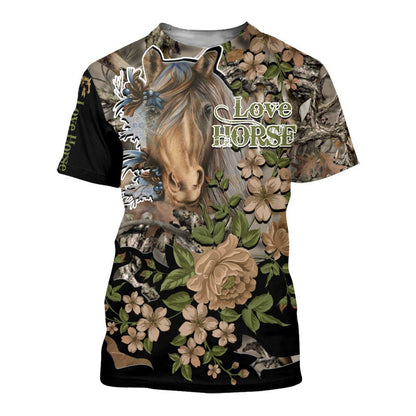 Love Horse 3D All over print for Men and Women shirt HR20-Apparel-NNK-T-Shirt-S-Vibe Cosy™