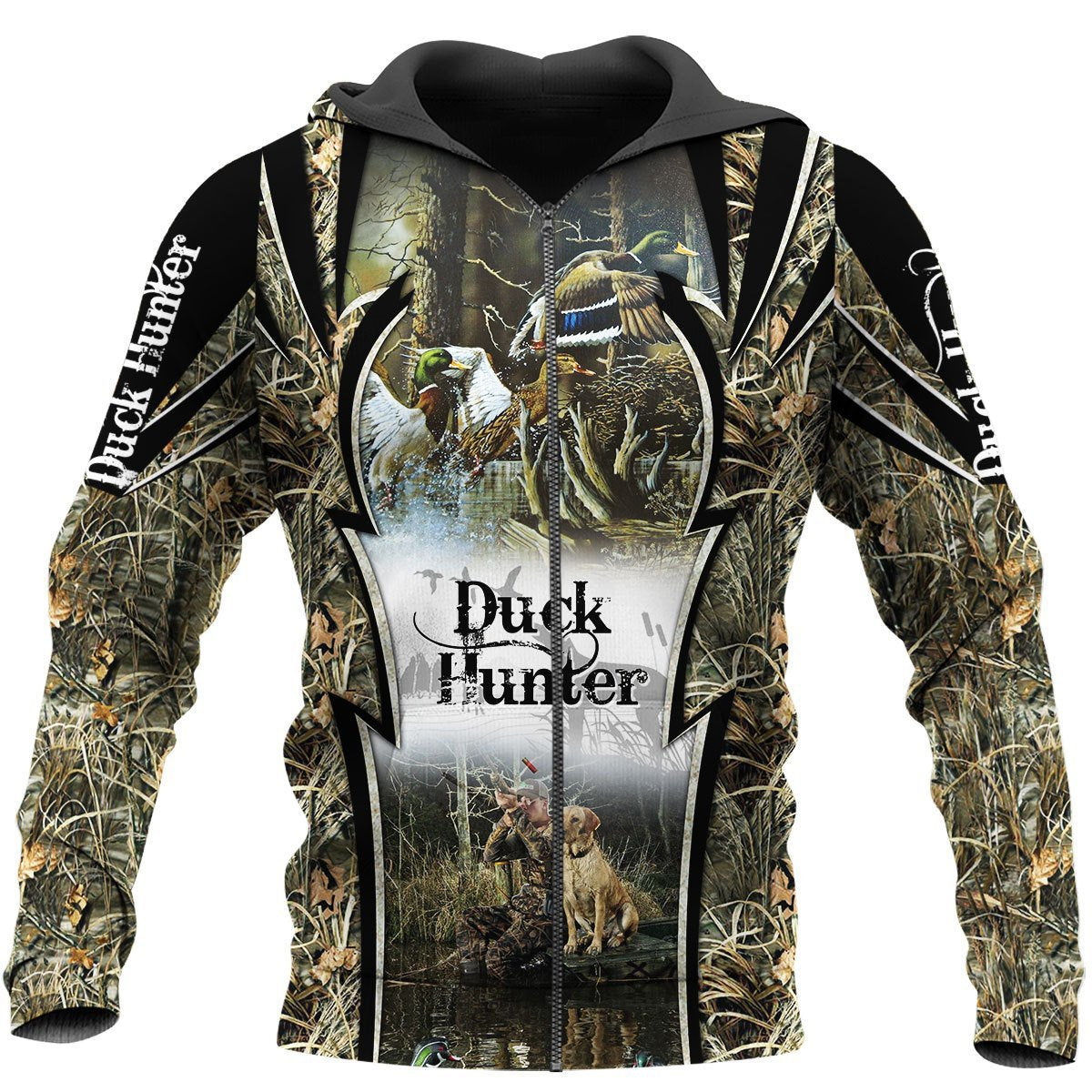 Mallard Duck Hunting 3D All Over Printed Shirts for Men and Women TT141104-Apparel-TT-Zipped Hoodie-S-Vibe Cosy™