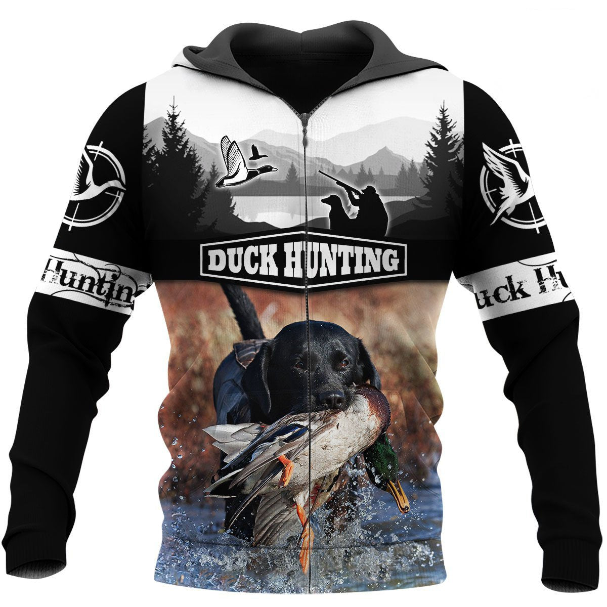 Mallard Duck Hunting 3D All Over Printed Shirts for Men and Women TT0004-Apparel-TT-Zipped Hoodie-S-Vibe Cosy™