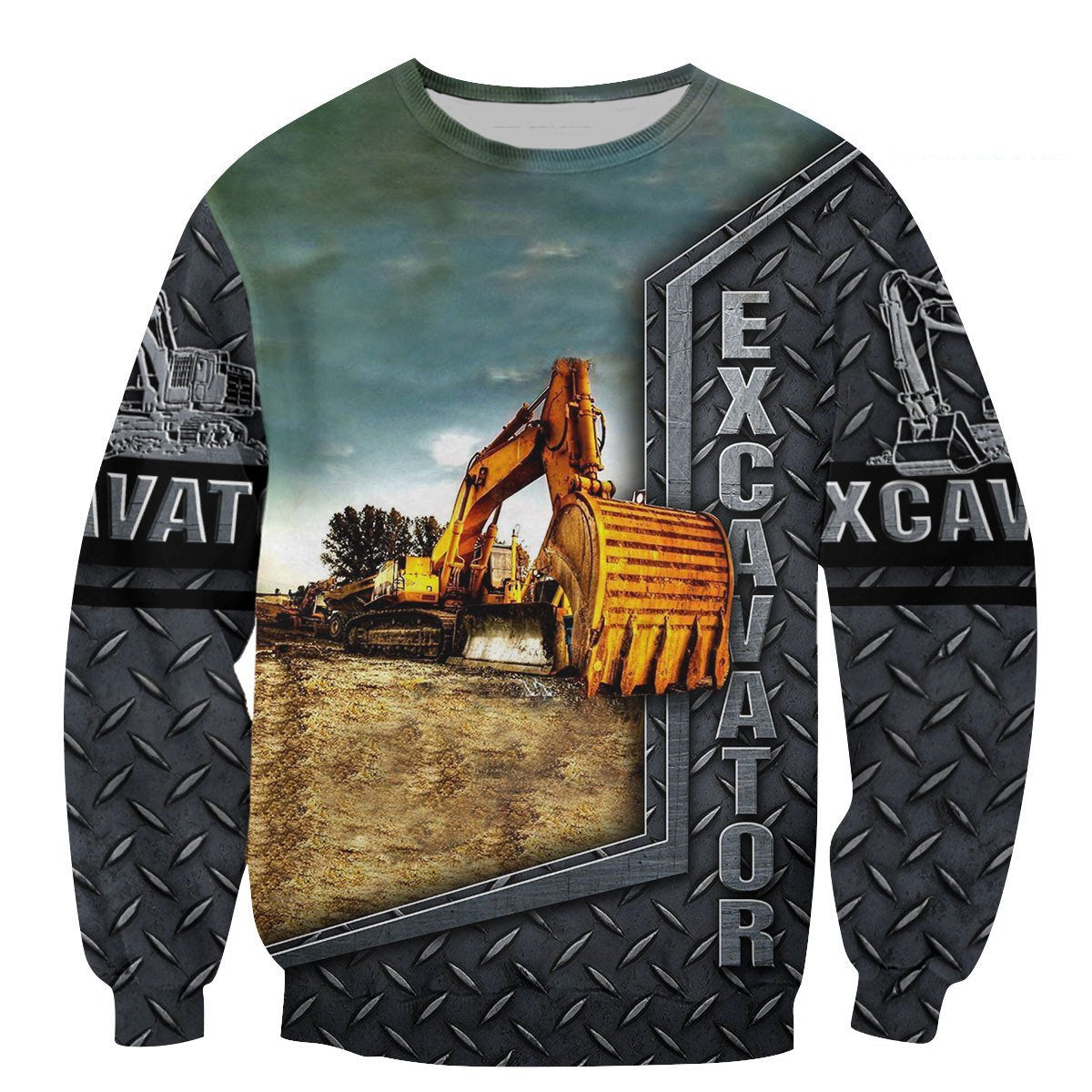 Excavator 3D All Over Printed Shirts for Men and Women TT0108-Apparel-TT-Hoodie-S-Vibe Cosy™