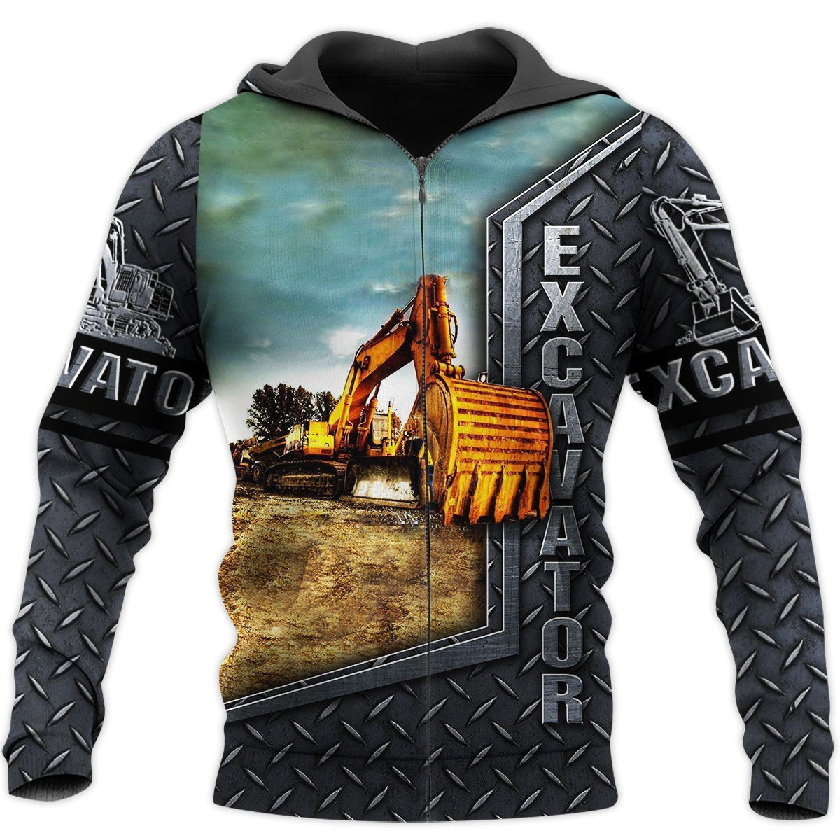 Excavator 3D All Over Printed Shirts for Men and Women TT0108-Apparel-TT-Hoodie-S-Vibe Cosy™
