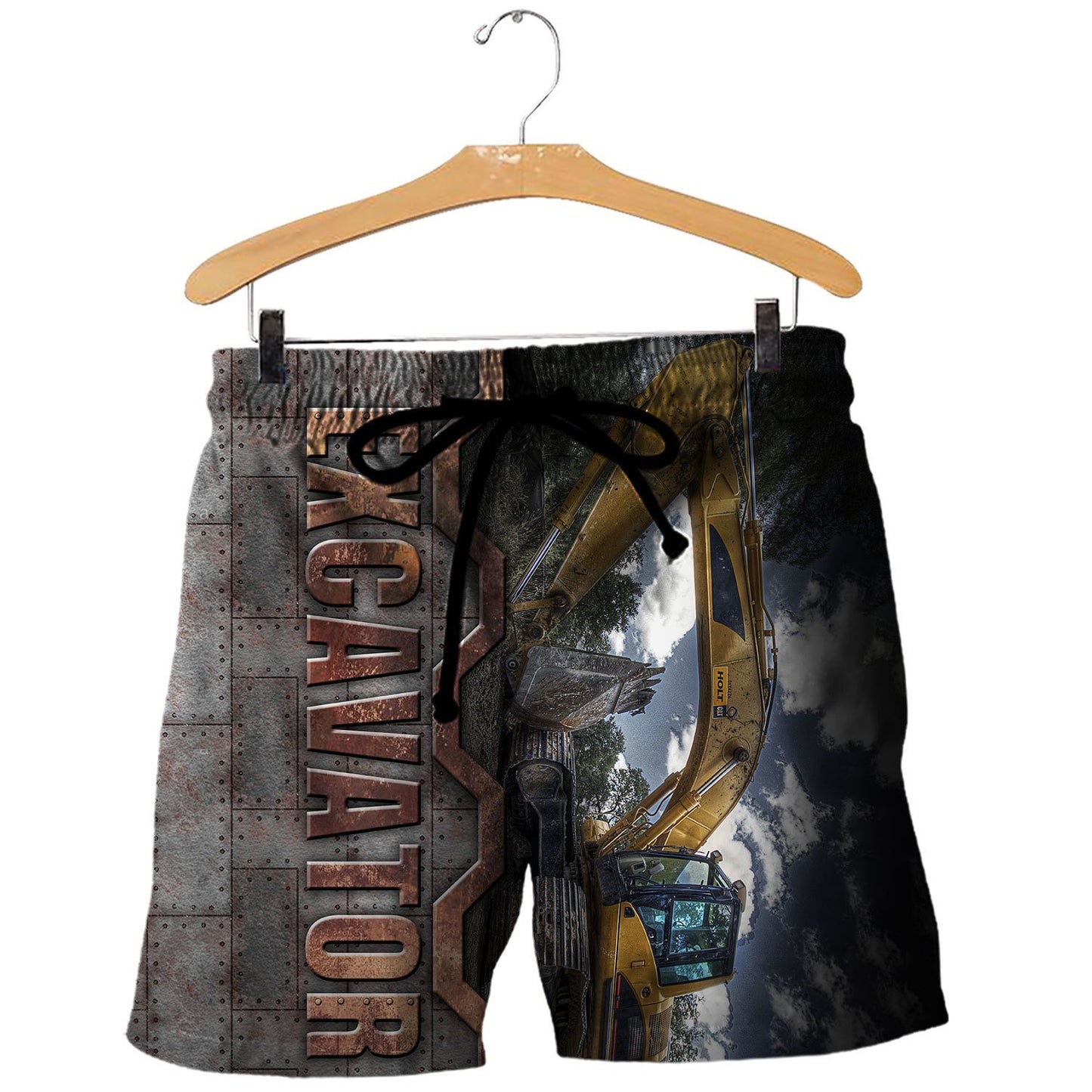 Excavator 3D All Over Printed Shirts for Men and Women TT0106-Apparel-TT-Shorts-S-Vibe Cosy™