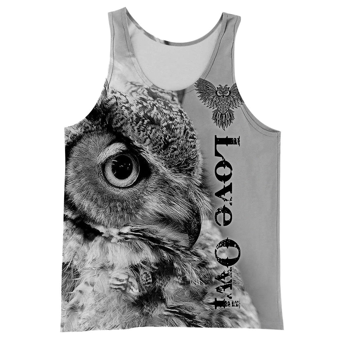 Love Owl 3D All Over Printed Shirts For Men & Women TA190501-Apparel-TA-Tank Top-S-Vibe Cosy™