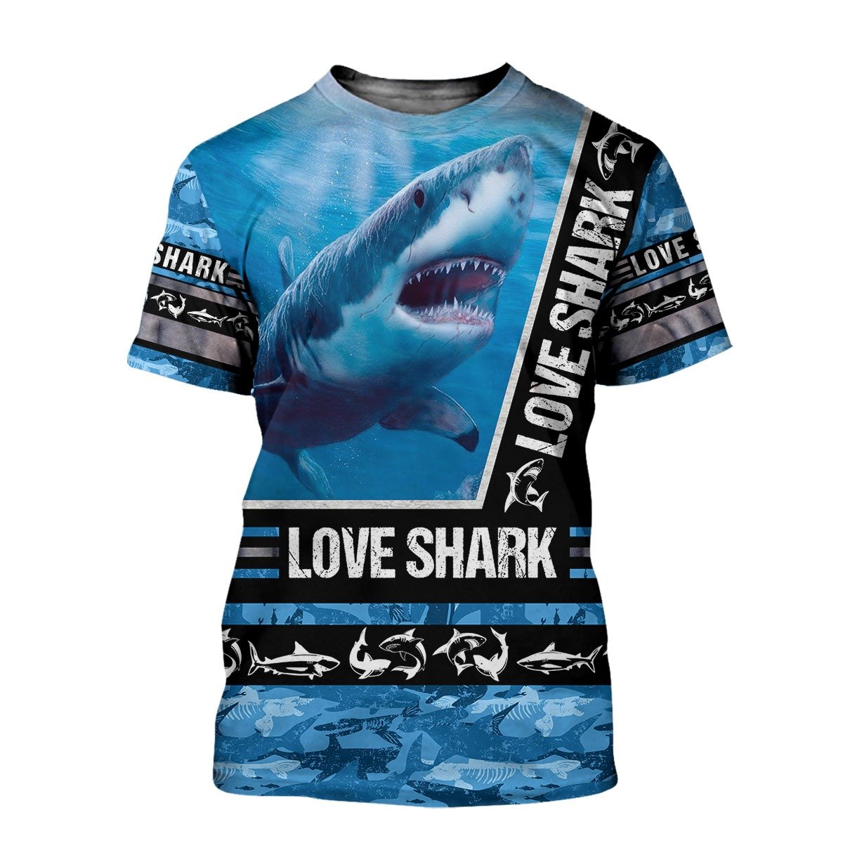 Love Shark 3D All Over Printed Shirts For Men and Women-Apparel-TT-T-shirt-S-Vibe Cosy™