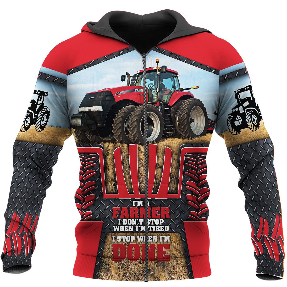Farmer 3D All Over Printed Shirts for Men and Women TT0096-Apparel-TT-Zipped Hoodie-S-Vibe Cosy™