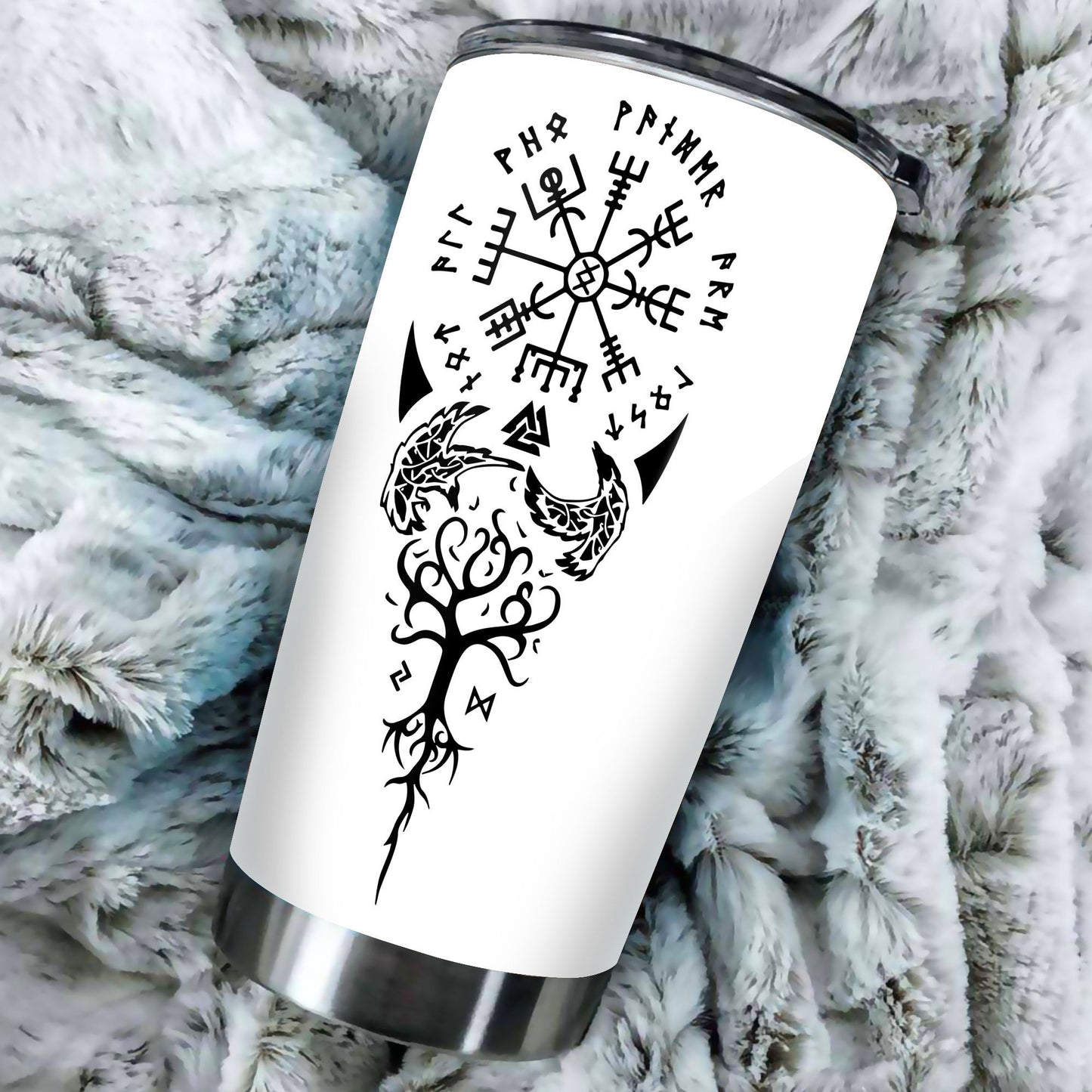 BEAUTIFUL VIKING STAINLESS STEEL TUMBLER-HP Arts-Vibe Cosy™
