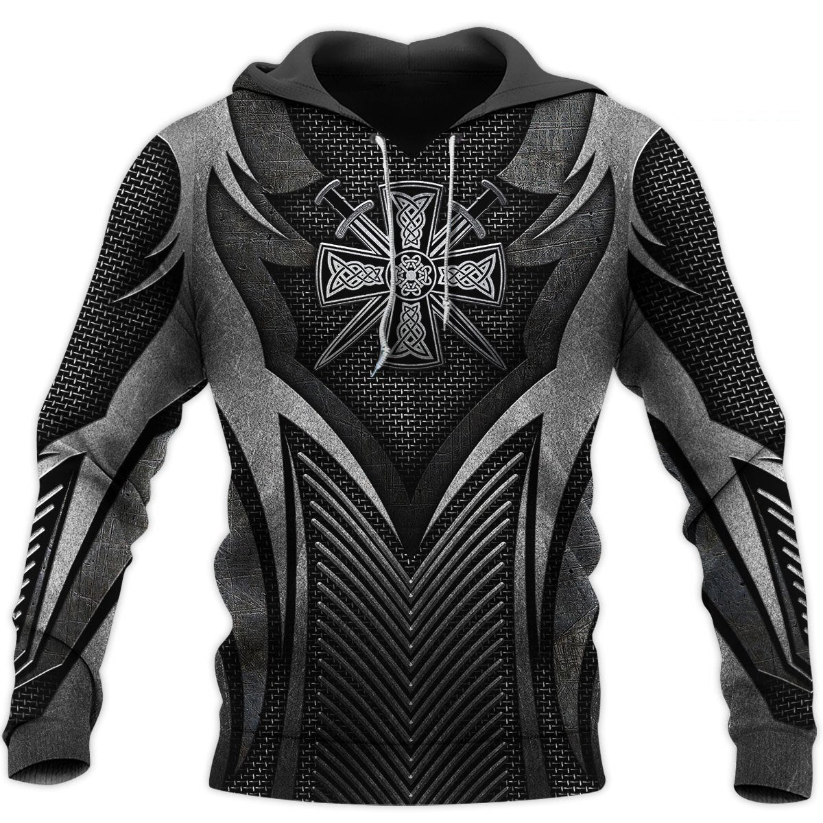 Irish Armor Warrior Chainmail 3D All Over Printed Shirts For Men and Women TT280204-Apparel-TT-Hoodie-S-Vibe Cosy™