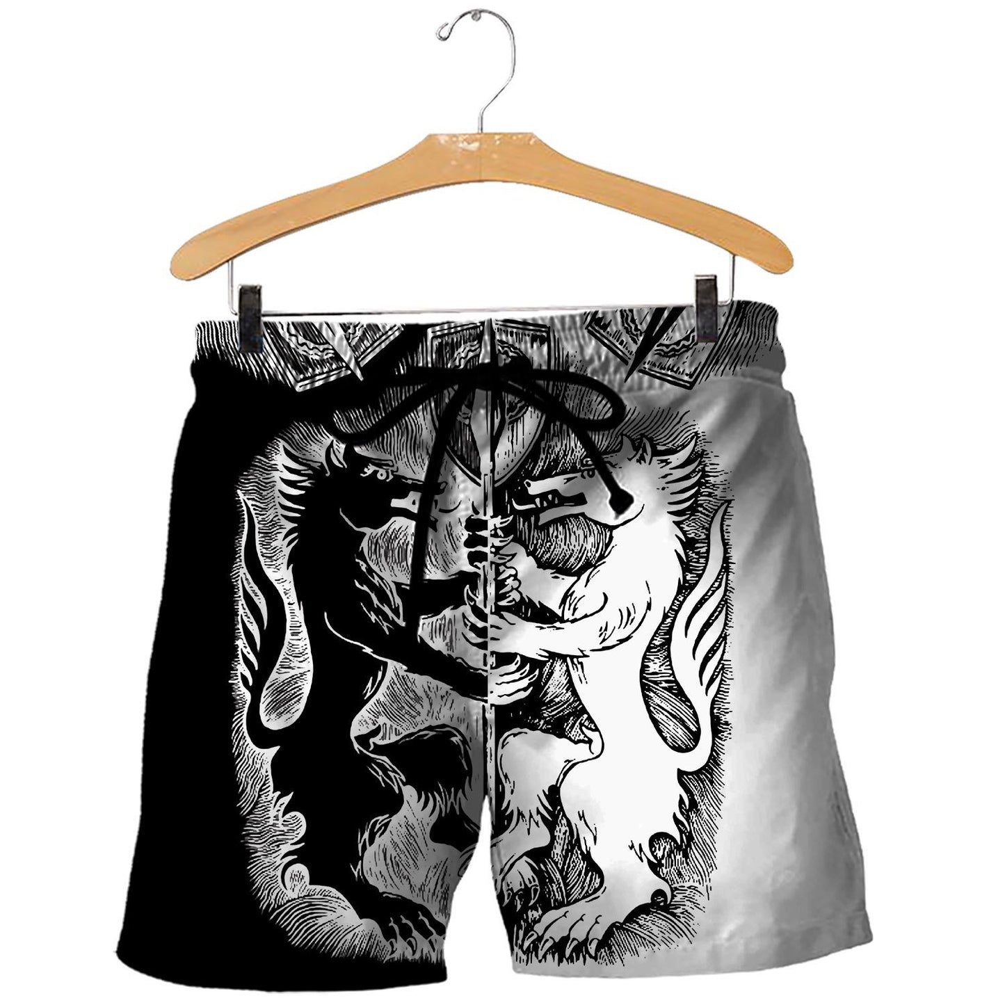Geri and Freki 3D All Over Printes Verison 2.0-Apparel-HP Arts-Shorts-S-Vibe Cosy™