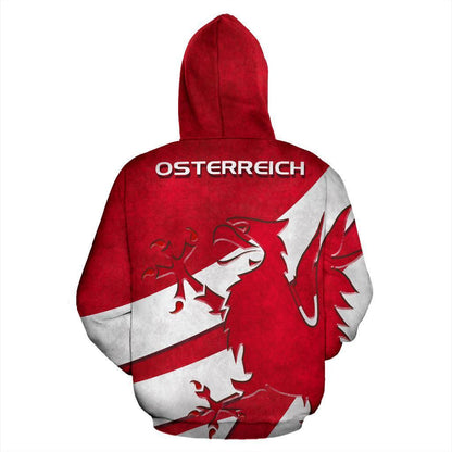 Grunge Crisom Austrian Eagle Hoodie AF-NVD1041-Apparel-Dung Van-Hoodie-S-Vibe Cosy™