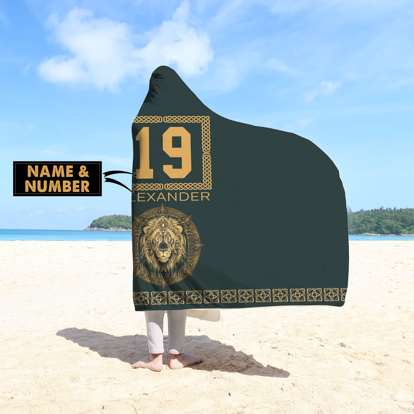 All Over Printed Irish St Patrick Day Cloak Custom Name Custom Number XT