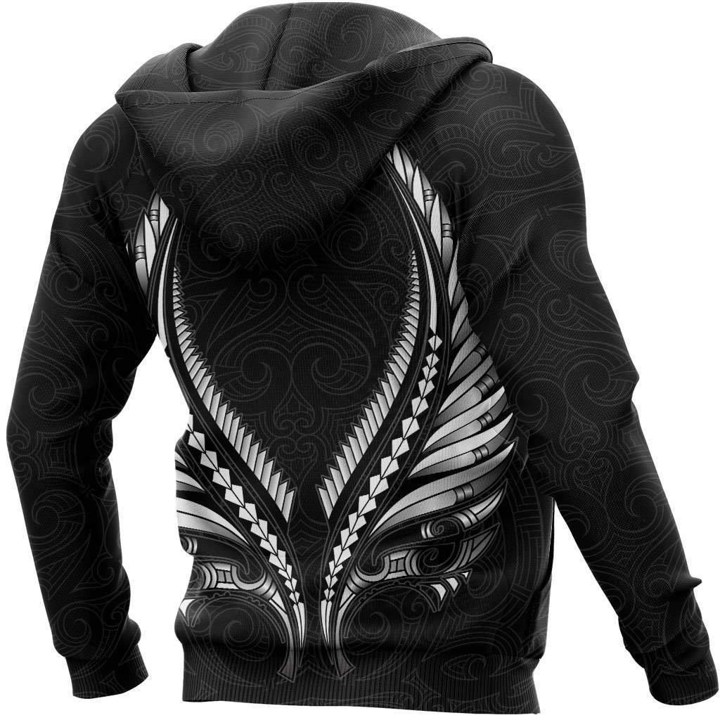 Aotearoa New Zealand - Maori Fern Tattoo Hoodie HC0901-Apparel-Huyencass-Hoodie-S-Vibe Cosy™