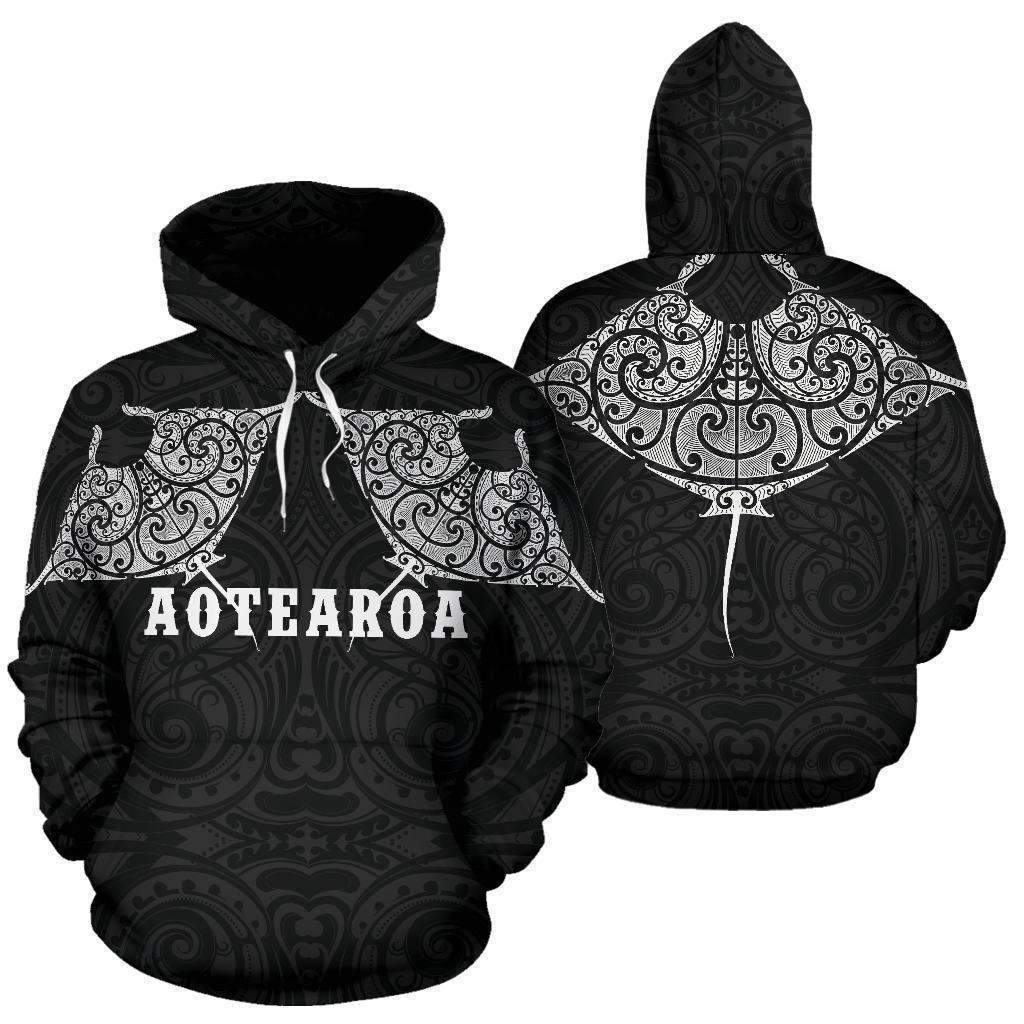 Maori Manta Ray Tattoo Style Hoodie HC0907-Apparel-Huyencass-Hoodie-S-Vibe Cosy™