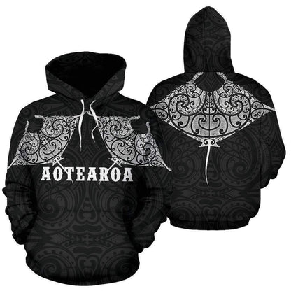Maori Manta Ray Tattoo Style Hoodie HC0907-Apparel-Huyencass-Hoodie-S-Vibe Cosy™