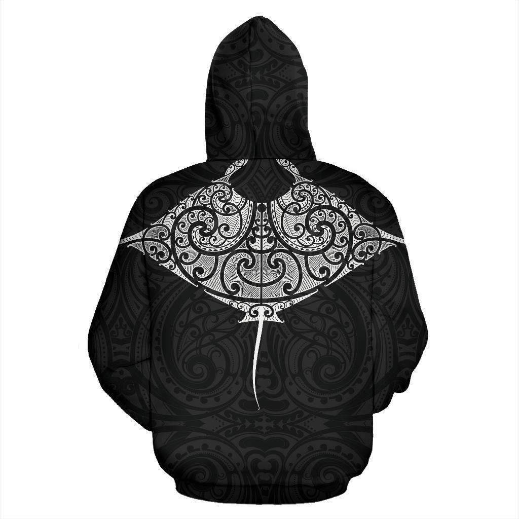 Maori Manta Ray Tattoo Style Hoodie HC0907-Apparel-Huyencass-Hoodie-S-Vibe Cosy™