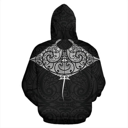 Maori Manta Ray Tattoo Style Hoodie HC0907-Apparel-Huyencass-Hoodie-S-Vibe Cosy™