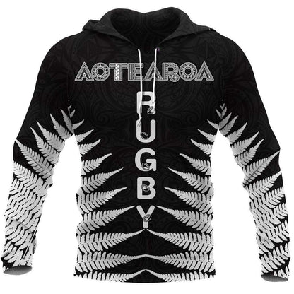 Aotearoa Rugby Silver Fern All Over Hoodie Classic Style HC0909-Apparel-Huyencass-Hoodie-S-Vibe Cosy™