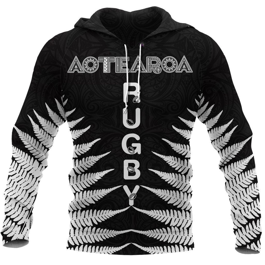 Aotearoa Rugby Silver Fern All Over Hoodie Classic Style HC0909-Apparel-Huyencass-Hoodie-S-Vibe Cosy™