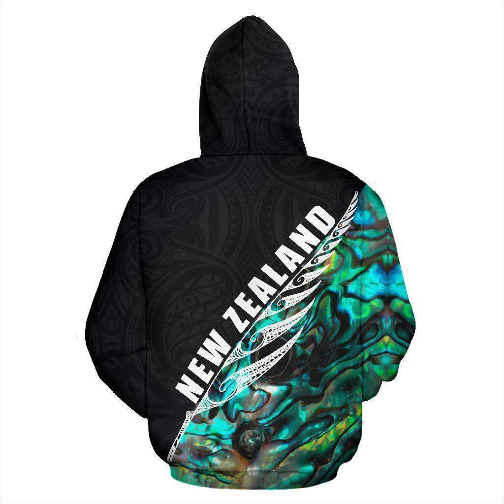 Rugby Haka Fern Paua Shell Zip Hoodie - New Zealand HC0913-Apparel-Huyencass-Zipped Hoodie-S-Vibe Cosy™