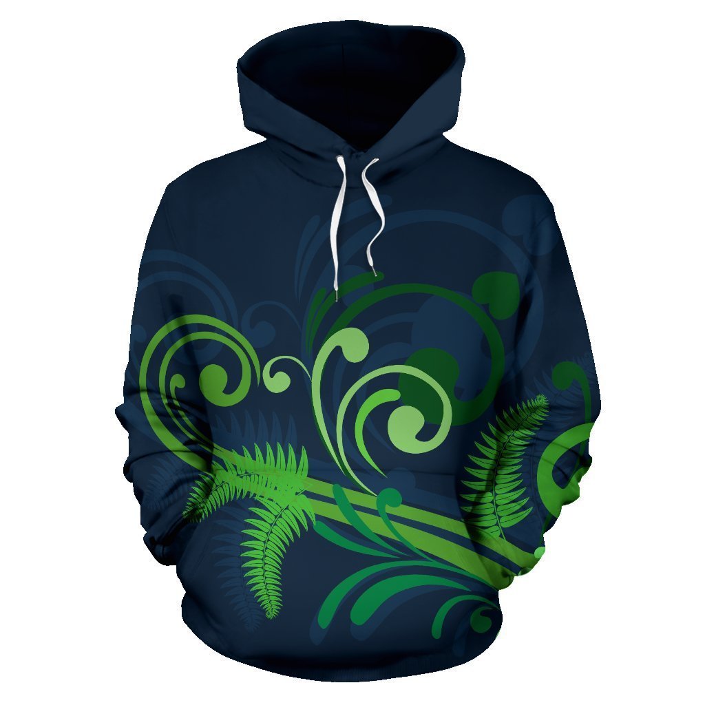 New Zealand Silver Fern Hoodie Green HC1104-Apparel-Huyencass-Hoodie-S-Vibe Cosy™