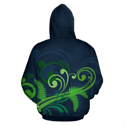 New Zealand Silver Fern Hoodie Green HC1104-Apparel-Huyencass-Hoodie-S-Vibe Cosy™