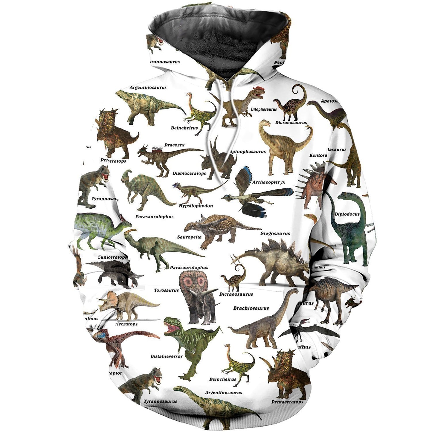 3D All Over Printed Cretaceous Dinosaurs Shirts and Shorts-3D All Over Printed Clothes-HP Arts-Normal Hoodie-XS-Vibe Cosy™