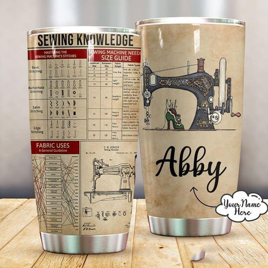 Sewing knowledge tumbler custom name HG32100-HG-Vibe Cosy™