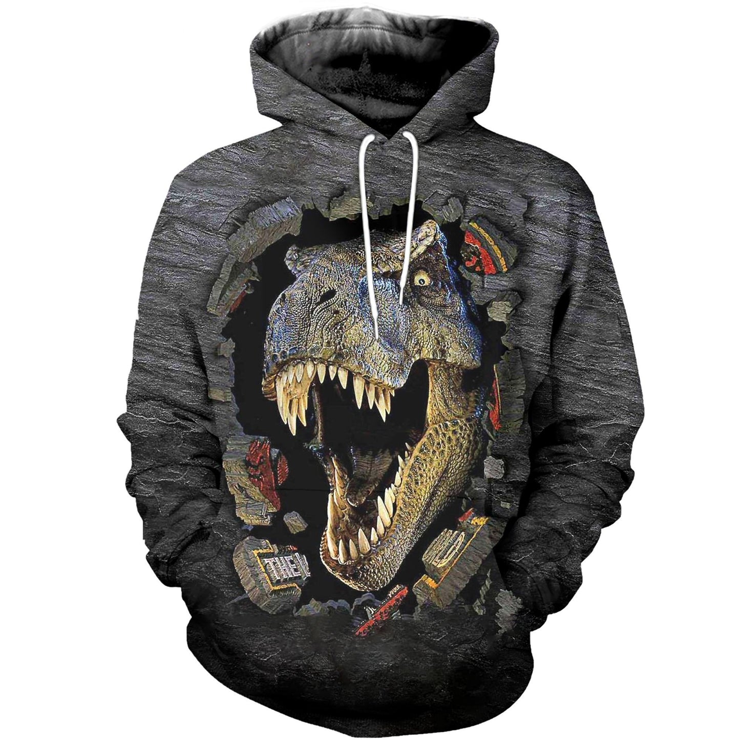 3D All Over Printed Dinosaur Clothes-3D All Over Printed Clothes-HP Arts-Normal Hoodie-XS-Vibe Cosy™