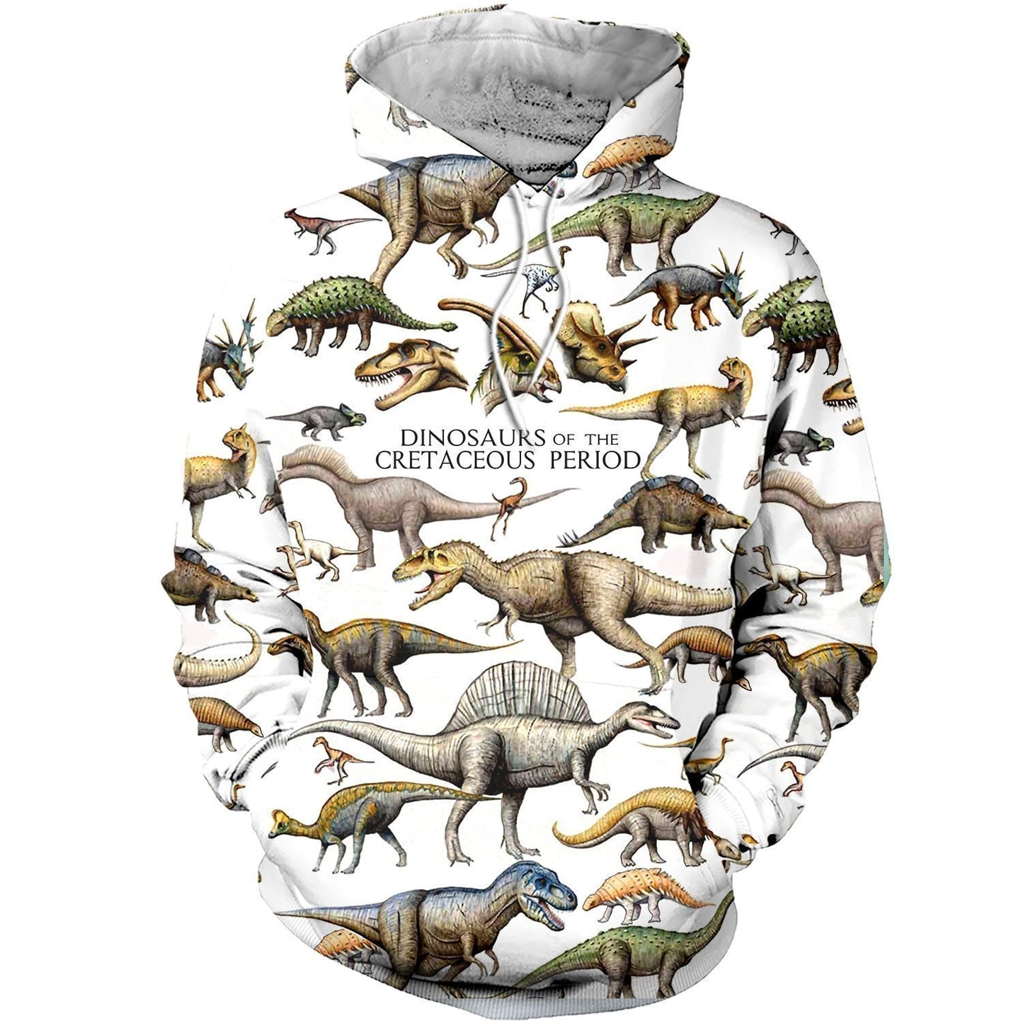 3D All Over Printed Dinosaurs Of The Cretaceous Period Shirts And Shorts-3D All Over Printed Clothes-HP Arts-Normal Hoodie-XS-Vibe Cosy™