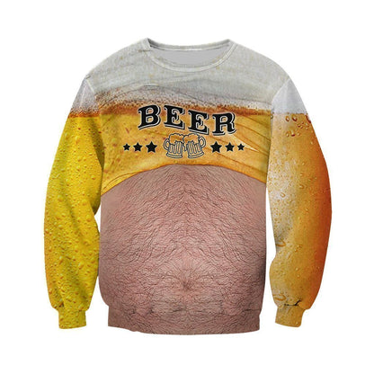 3D All Over Printed Beer Shirts and Shorts-Apparel-HP Arts-Sweatshirt-S-Vibe Cosy™