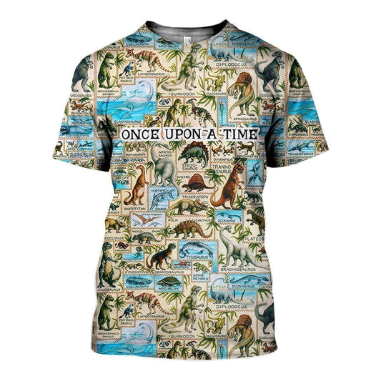 3D All Over Printed Dinosaurs Prehistoric Shirts and Shorts-3D All Over Printed Clothes-HP Arts-T-shirt-XS-Vibe Cosy™