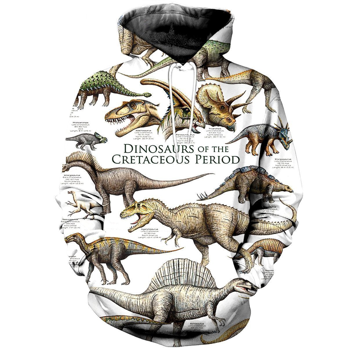 3D All Over Printed Dinosaurs Shirts and Shorts-3D All Over Printed Clothes-HP Arts-Normal Hoodie-XS-Vibe Cosy™