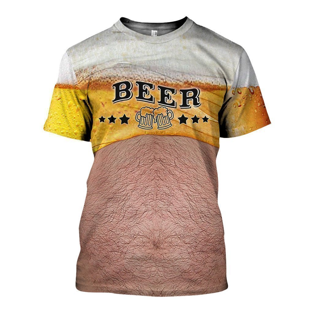 3D All Over Printed Beer Shirts and Shorts-Apparel-HP Arts-T-Shirt-S-Vibe Cosy™