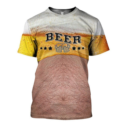 3D All Over Printed Beer Shirts and Shorts-Apparel-HP Arts-T-Shirt-S-Vibe Cosy™