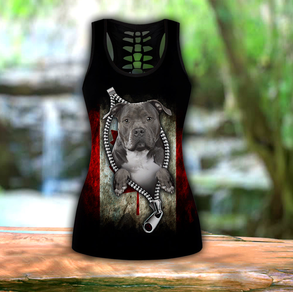 Pitbull Mama Canada Combo Legging TankTop AM12042104