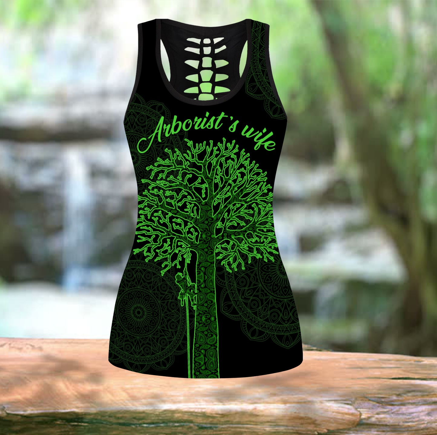 Custom name Arborist legging + hollow tank combo DA16042105