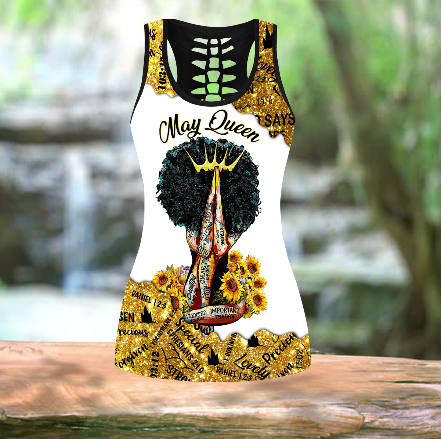 May Queen Black Gril  Combo Legging + Tank Top