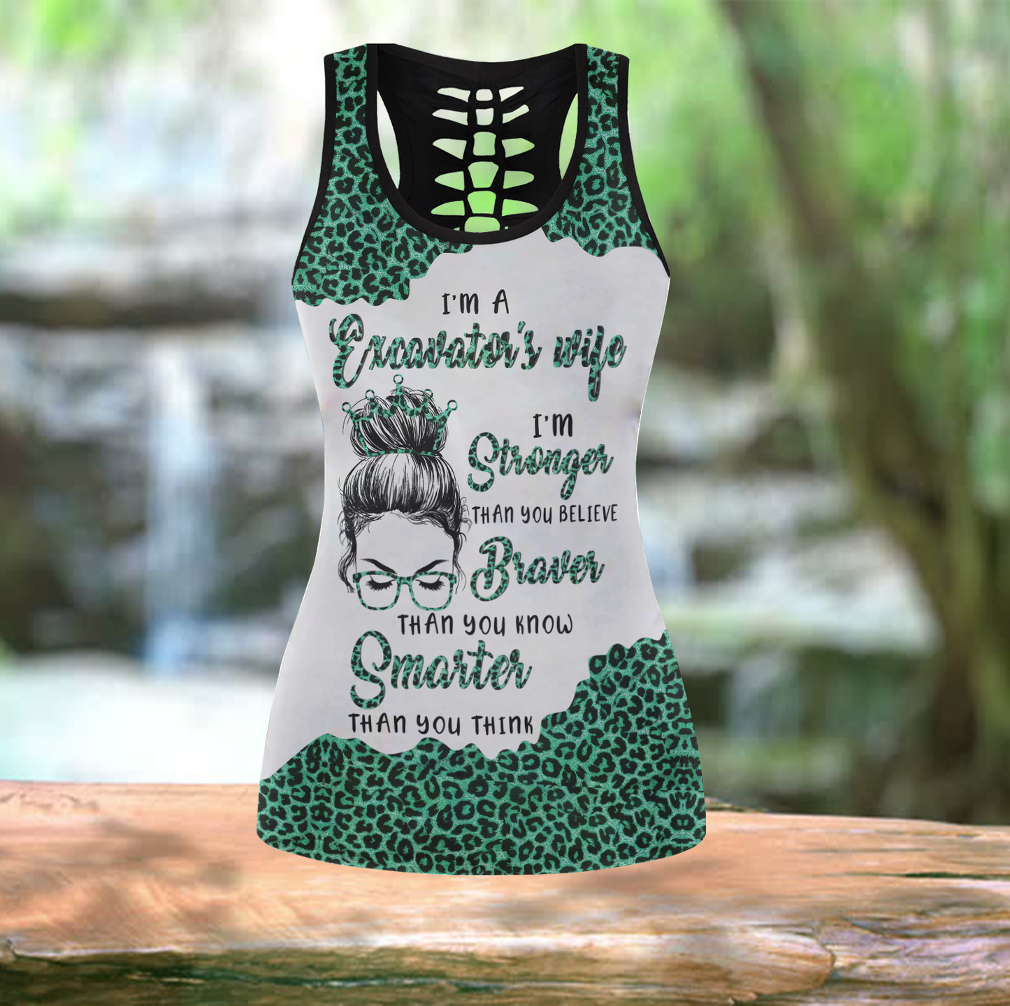 Custom Name XT Excavator's Wife Combo Legging Tanktop DA19042106.S1
