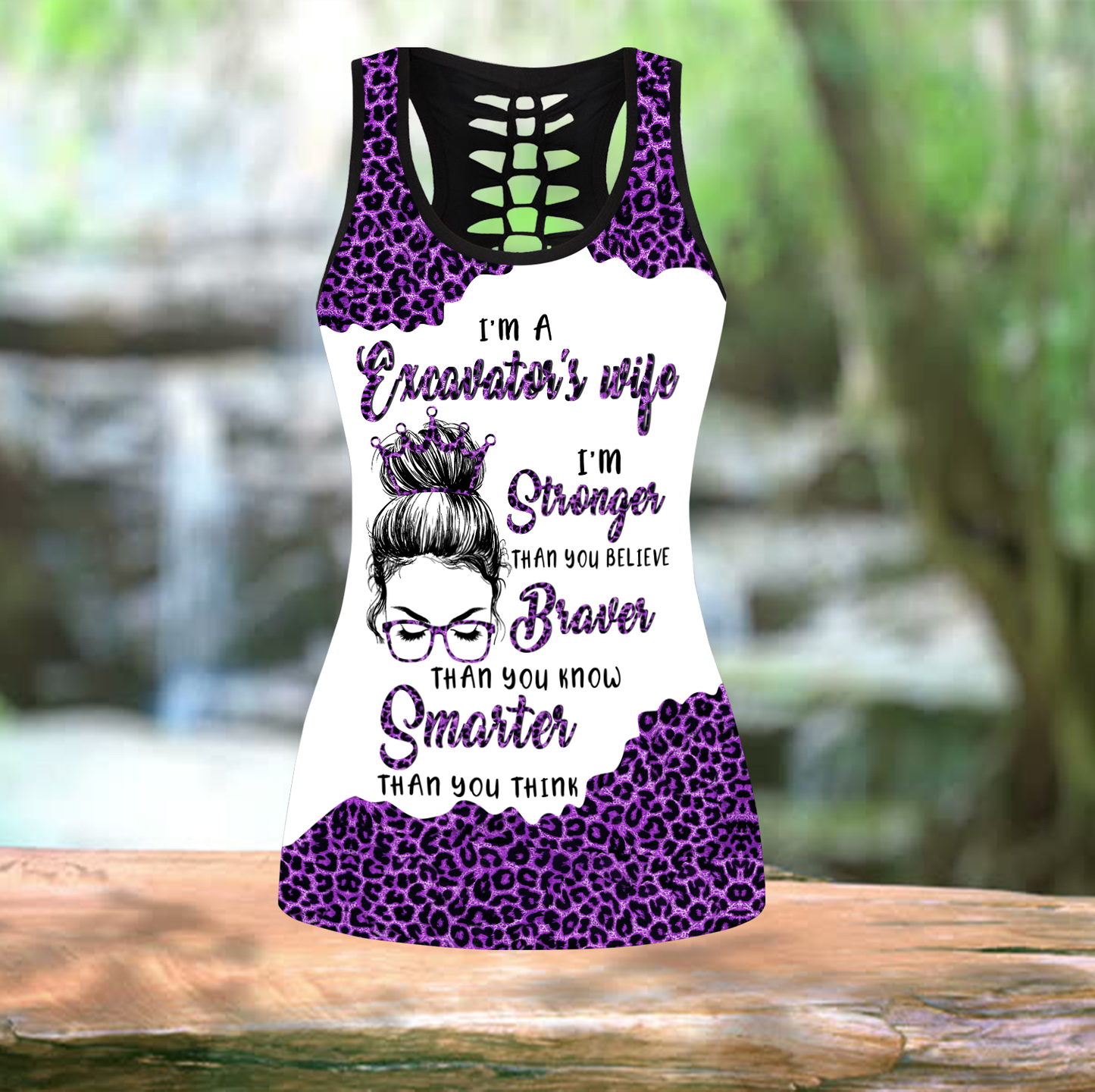 Custom Name XT Excavator's Wife Combo Legging Tanktop DA19042106.S2