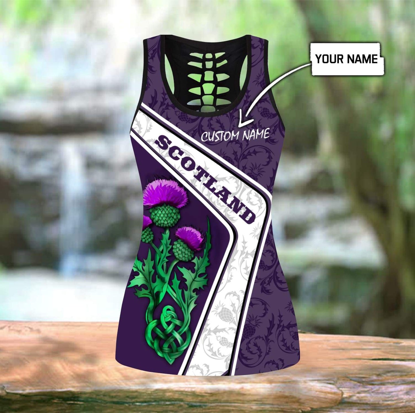 Custom name legging + hollow tank combo DD25052102