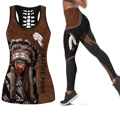 Native American Combo Legging + Hollow Tanktop PH01122103