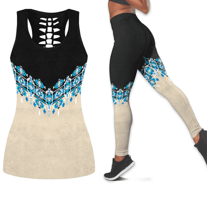 Native American Combo Legging + Hollow Tanktop PH01122101