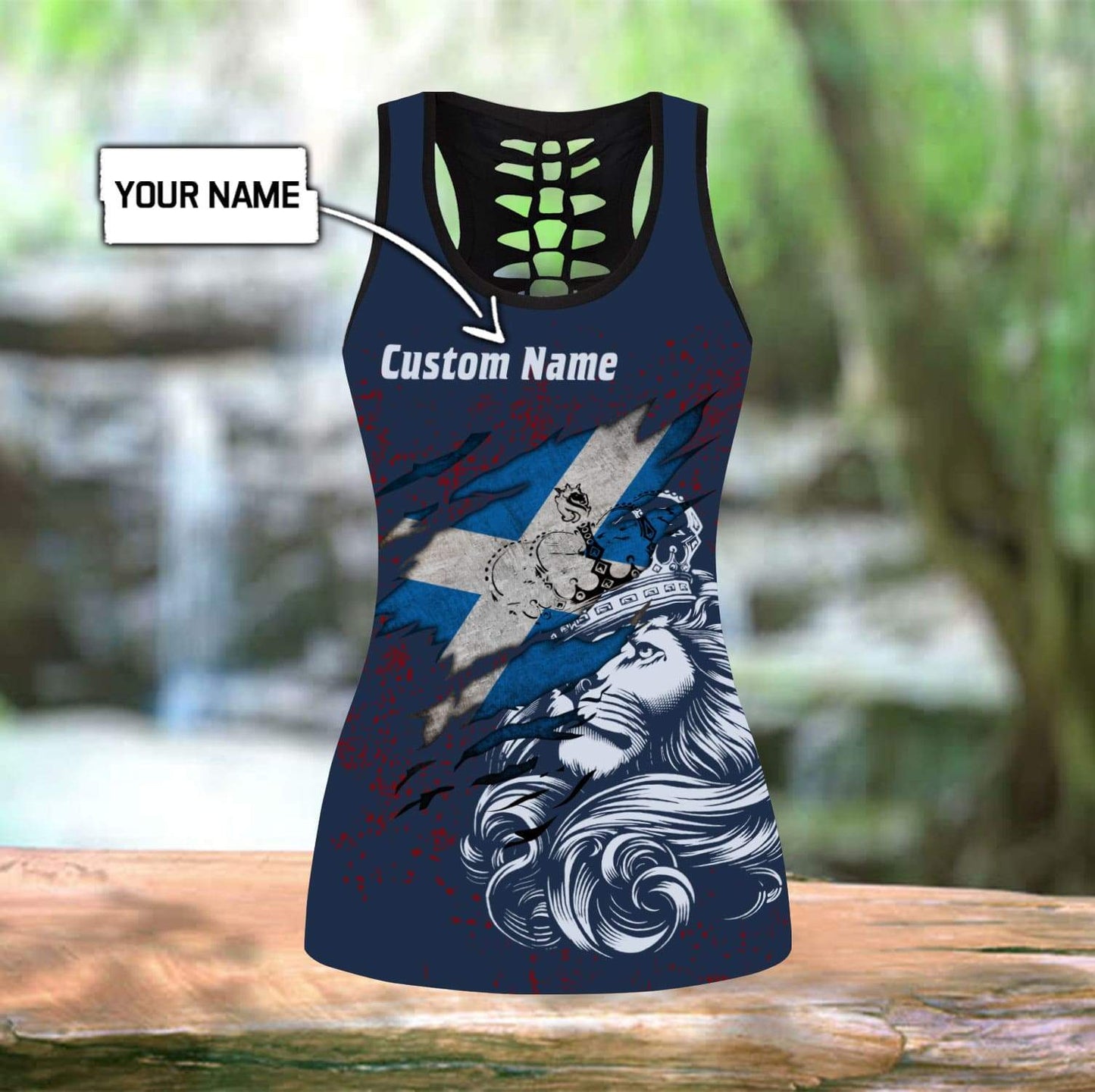 Custom name legging + hollow tank combo DD26052101
